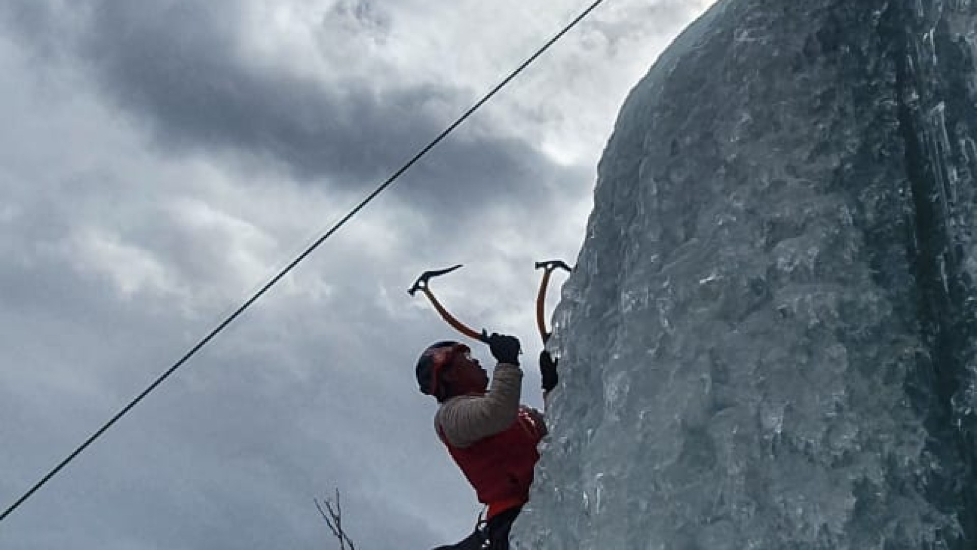 Jean Coudery Waterfall Ice Climbing